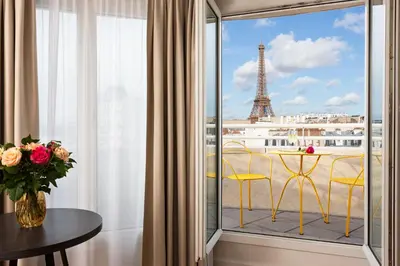 Balcon ou terrasse dans l'établissement Citadines Tour Eiffel Paris