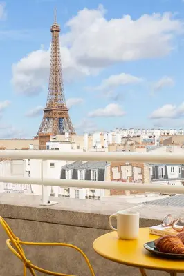 Balcon ou terrasse dans l'établissement Citadines Tour Eiffel Paris
