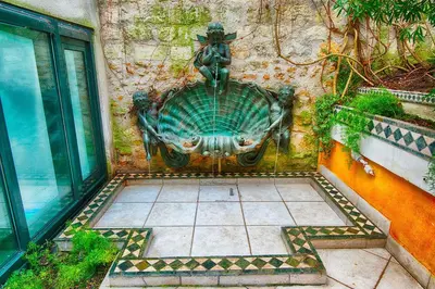 Jardin de l'établissement Paris-Oasis Montmartre