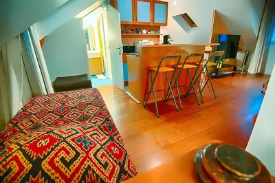 Cuisine ou kitchenette dans l'établissement Paris-Oasis Montmartre
