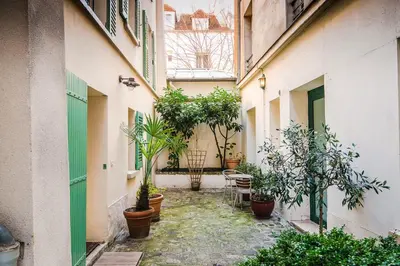 Jardin de l'établissement Paris-Oasis Montmartre