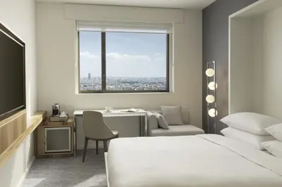 Un ou plusieurs lits dans un hébergement de l'établissement Hyatt Regency Paris Etoile