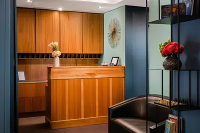 Cuisine ou kitchenette dans l'établissement Hotel Elysée Etoile