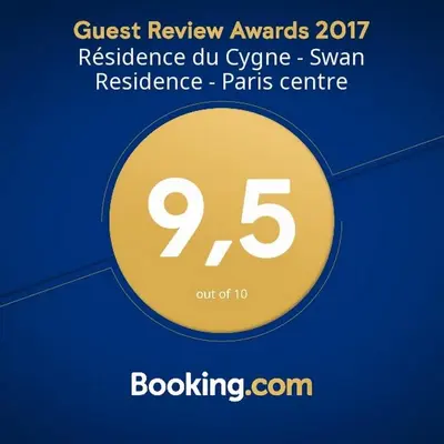 Certificat, récompense, panneau ou autre document affiché dans l'établissement Résidence du Cygne - Swan Residence - Paris centre