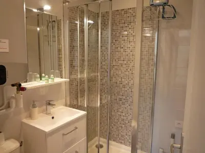 Salle de bains dans l'établissement Résidence du Cygne - Swan Residence - Paris centre