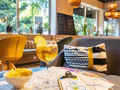 Coin salon dans l'établissement ibis Styles Paris 16 Boulogne