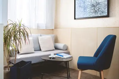 Coin salon dans l'établissement Hotel Opéra Marigny