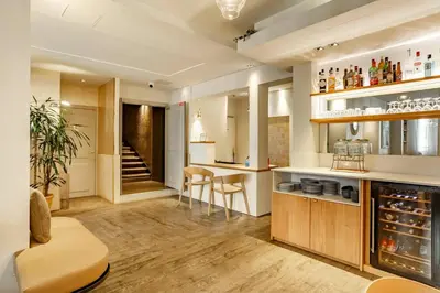 Cuisine ou kitchenette dans l'établissement Hotel Opéra Marigny