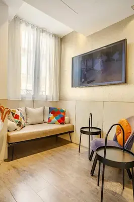 Coin salon dans l'établissement Hotel Opéra Marigny