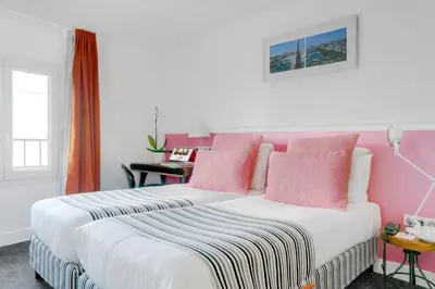 Un ou plusieurs lits dans un hébergement de l'établissement Hotel Monterosa - Astotel