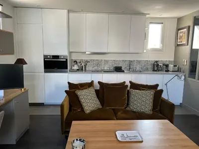 Cuisine ou kitchenette dans l'établissement Parenthèse idéale Montorgueil loft In Paris