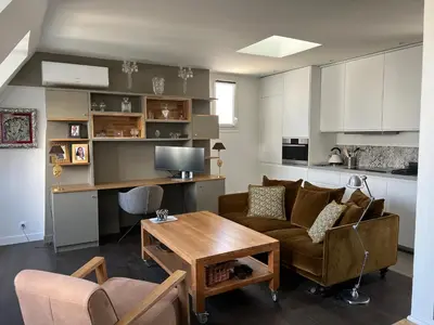 Cuisine ou kitchenette dans l'établissement Parenthèse idéale Montorgueil loft In Paris