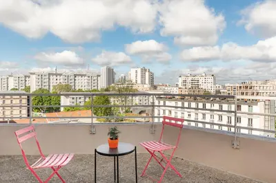 Balcon ou terrasse dans l'établissement Appart'City Classic Paris La Villette