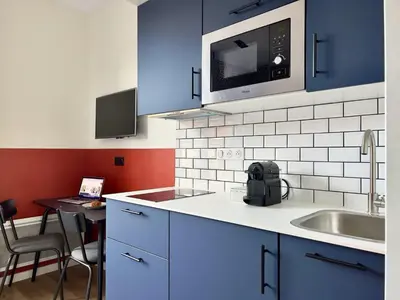 Cuisine ou kitchenette dans l'établissement YAYS Paris Zola by Numa