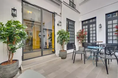 Balcon ou terrasse dans l'établissement Hôtel Lucien & Marinette