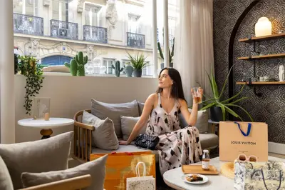 Coin salon dans l'établissement Hôtel Madeleine Haussmann