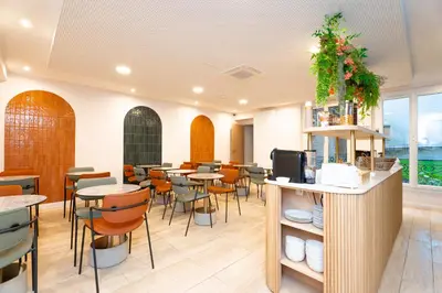Restaurant ou autre lieu de restauration dans l'établissement Bobo's hotel