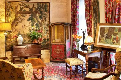 Coin salon dans l'établissement Hotel Left Bank Saint Germain