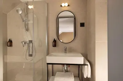 Salle de bains dans l'établissement Korner Opera