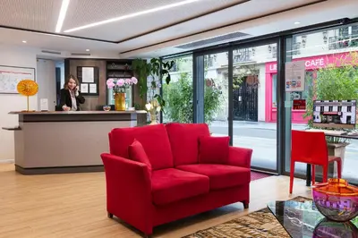 Coin salon dans l'établissement Hôtel Hor Les Lumières