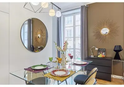 Coin salon dans l'établissement Apartment Le Marais by Studio prestige