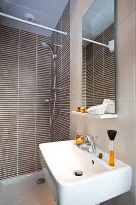 Salle de bains dans l'établissement Hôtel Du Printemps
