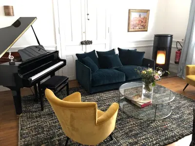 Coin salon dans l'établissement Sourire Boutique Hôtel Particulier