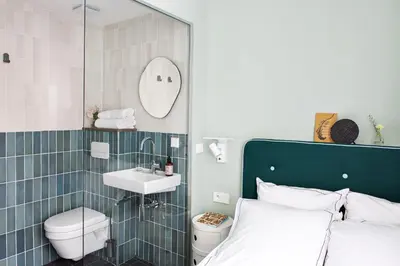 Salle de bains dans l'établissement Hôtel AMI - Orso Hotels