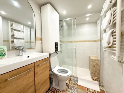 Salle de bains dans l'établissement UrbanFlat 41 - Disneyland in Paris - Montorgueil
