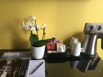 Plateau bouilloire dans l'établissement Hôtel Orchidée