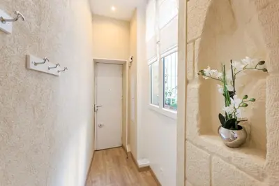Salle de bains dans l'établissement Marais Saint Paul Ecouffes with AC