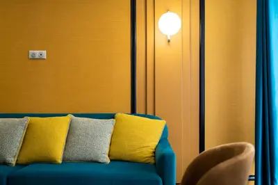 Coin salon dans l'établissement Hôtel Gérando
