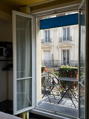 Balcon ou terrasse dans l'établissement Hôtel Gérando