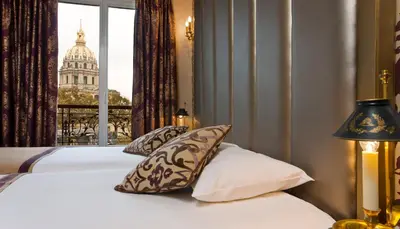 Un ou plusieurs lits dans un hébergement de l'établissement Hotel de L'Empereur by Malone