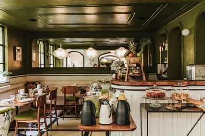 Restaurant ou autre lieu de restauration dans l'établissement Hôtel Bienvenue