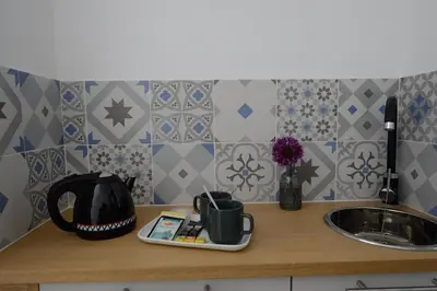 Plateau bouilloire dans l'établissement Hotel Terre Neuve