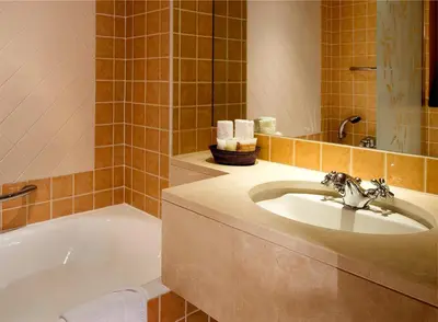 Salle de bains dans l'établissement Hotel Britannique