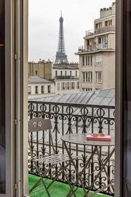 Balcon ou terrasse dans l'établissement Splendid Hôtel