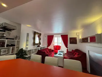 Coin salon dans l'établissement Red Flat Paris