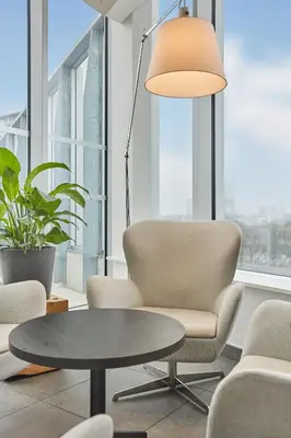 Coin salon dans l'établissement Appart'hôtel Odalys City - Paris XVII