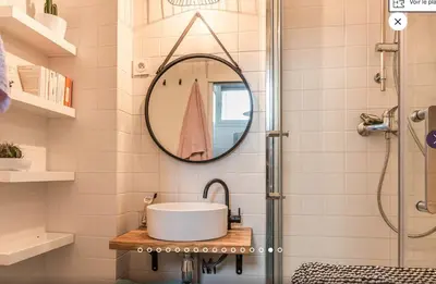 Salle de bains dans l'établissement Appartement type loft