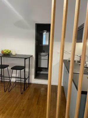 Cuisine ou kitchenette dans l'établissement Studio Paris tour Eiffel