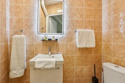 Salle de bains dans l'établissement Hôtel Juliette