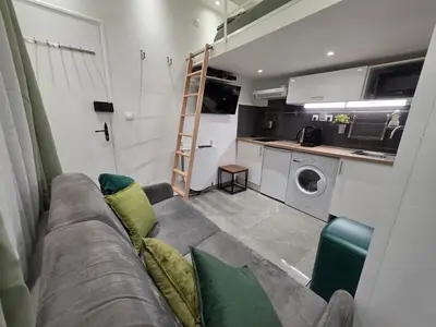 Cuisine ou kitchenette dans l'établissement Studio cosy avec mezzanine