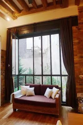 Coin salon dans l'établissement Apartment Dauphine