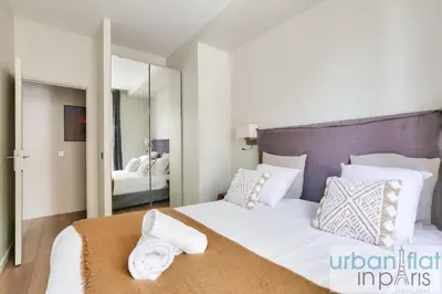 Un ou plusieurs lits dans un hébergement de l'établissement 60-LUXURY PARISIAN HOME SEBASTOPOL (2DG)