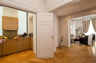 Cuisine ou kitchenette dans l'établissement Majestic Apartments Champs Elysées
