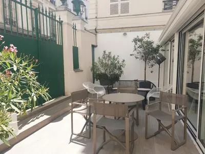 Balcon ou terrasse dans l'établissement Hôtel Brésil Opéra SPA