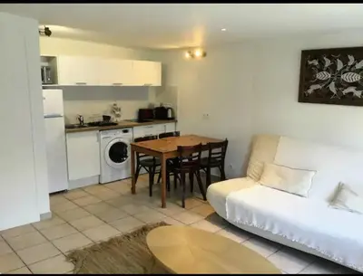 Cuisine ou kitchenette dans l'établissement Appartement lumineux avec balcon au coeur de Paris