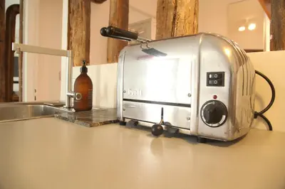 Cuisine ou kitchenette dans l'établissement Superb Flat Central Paris